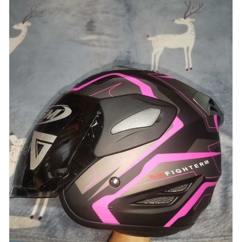 Helm GM Fighter GV 2 Pink Collor