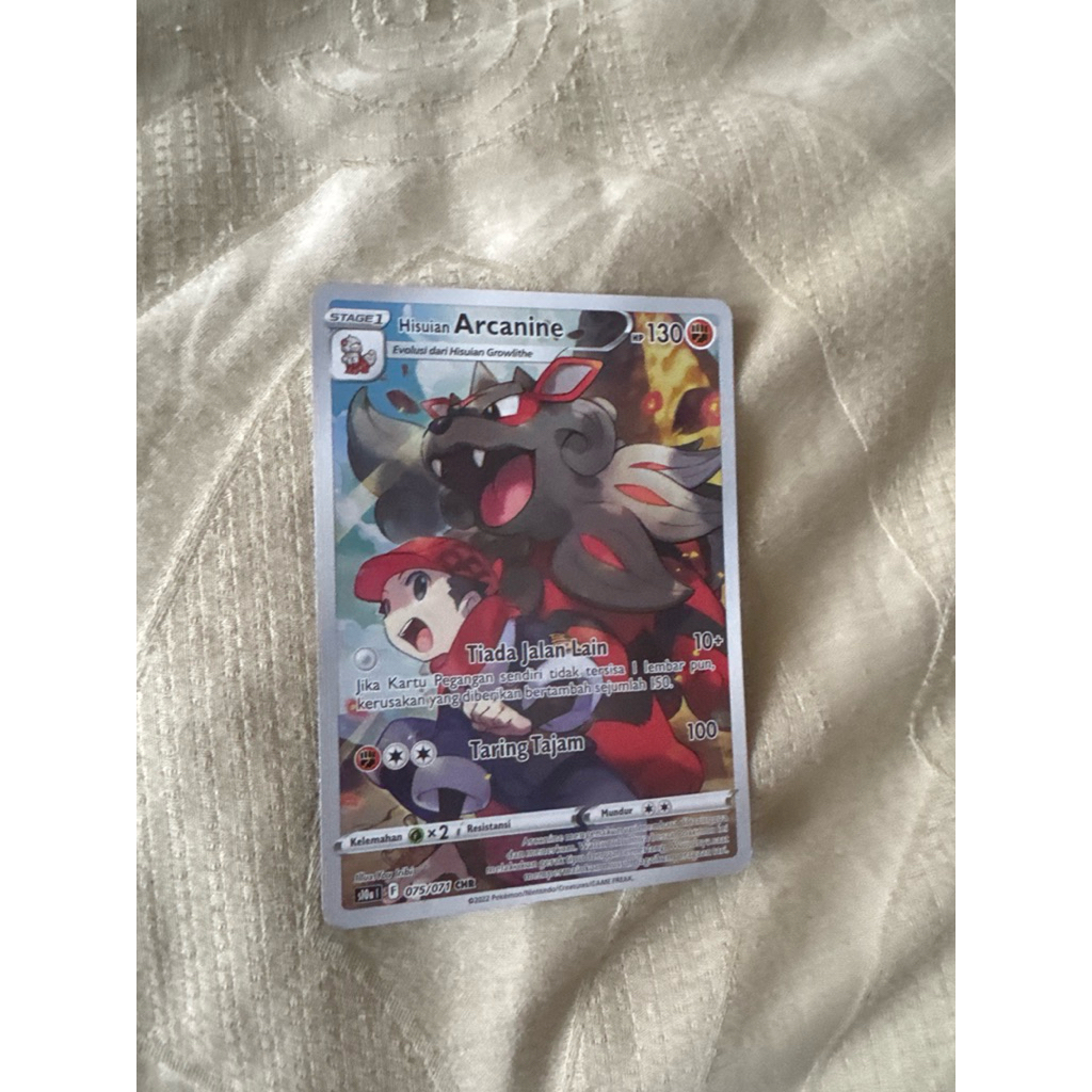 arcanine CHR pokemon card