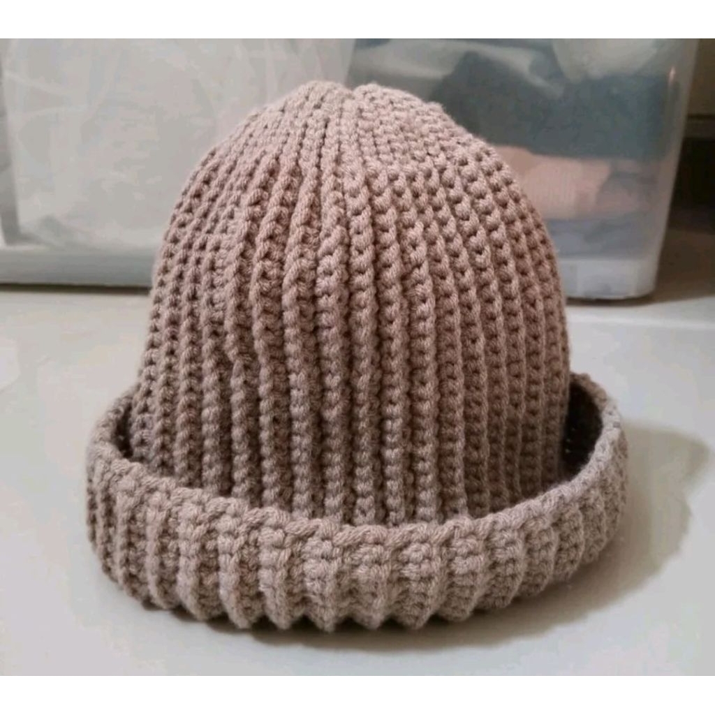 Topi rajut bulat/topi rajut handmade/topi rajut pria wanita/topi rajut nenek/topi rajut