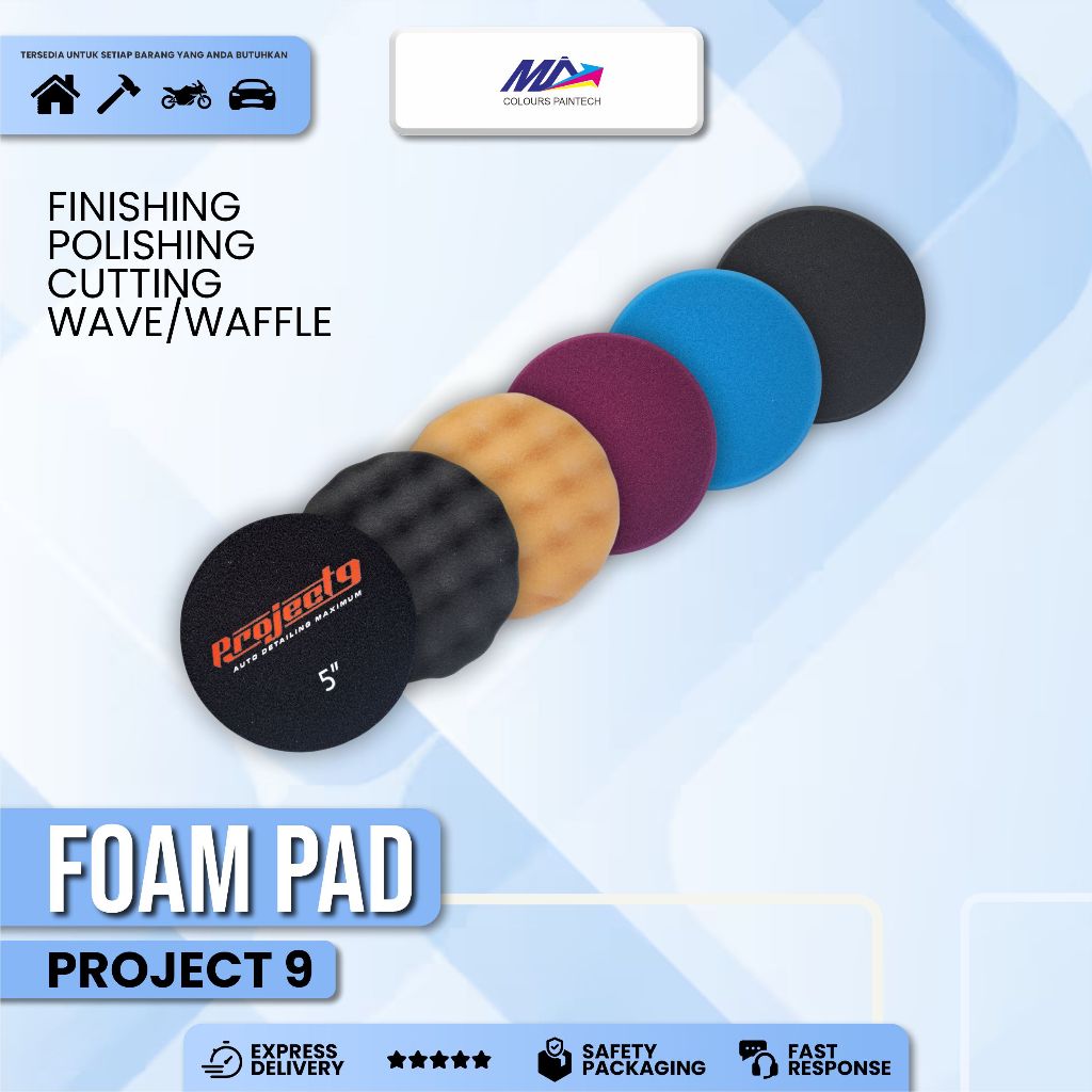PROJECT 9 PREMIUM FOAM PAD BUSA POLES RUPES POLISHING