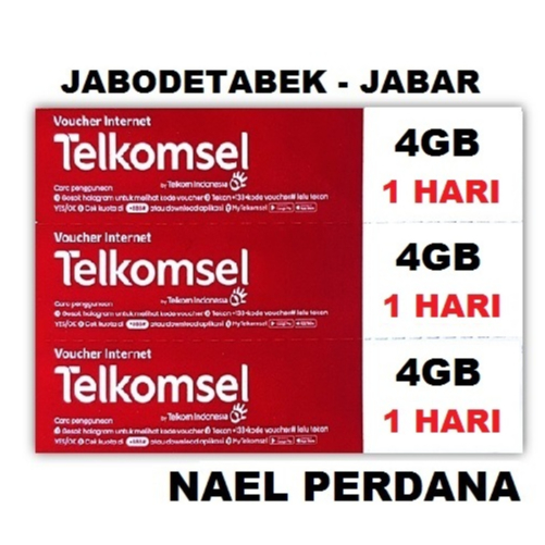 VOUCHER TELKOMSEL 4GB 1HARI