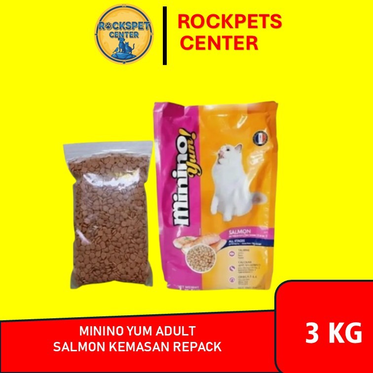 Makanan Kucing Minino Yum Salmon 3kg