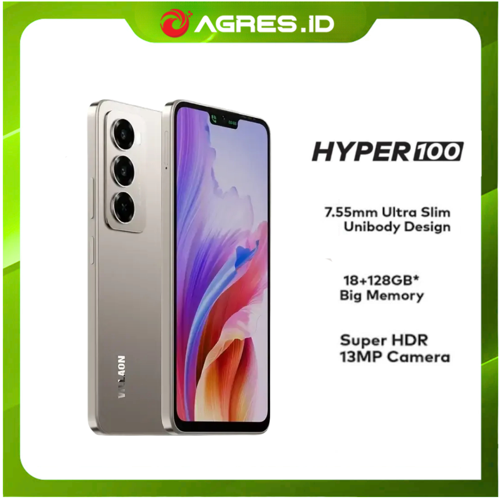 VILLAON HYPER 100 6GB 126GB - Battery 5000mAh Support Fast Charging 18W