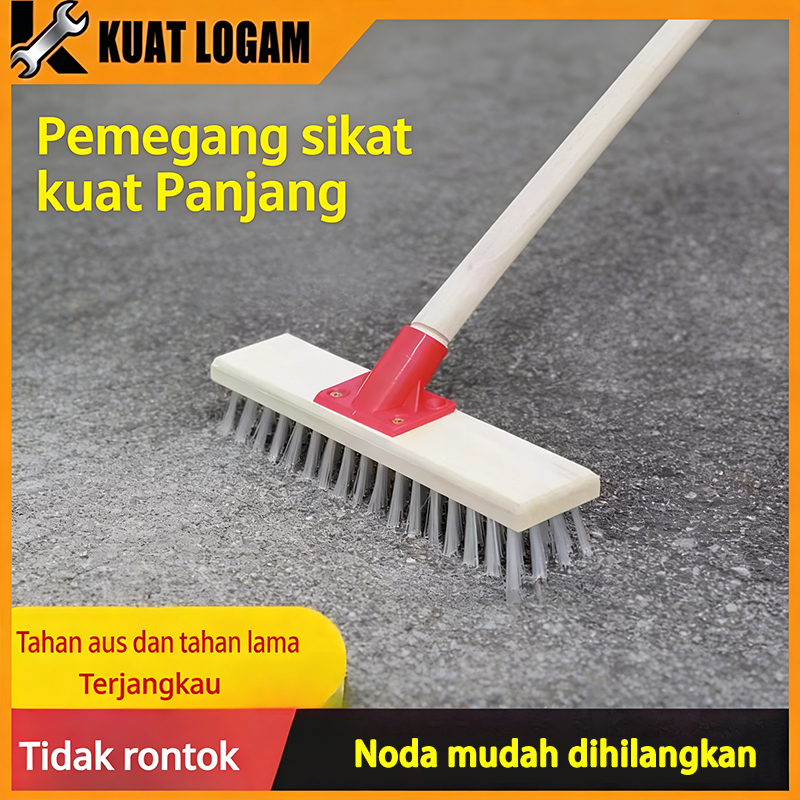 NEW Sikat Kawat Baja 4.5CM Super Panjang - Sikat Besi Lantai Dek Beton & Permukaan Keras, Gagang