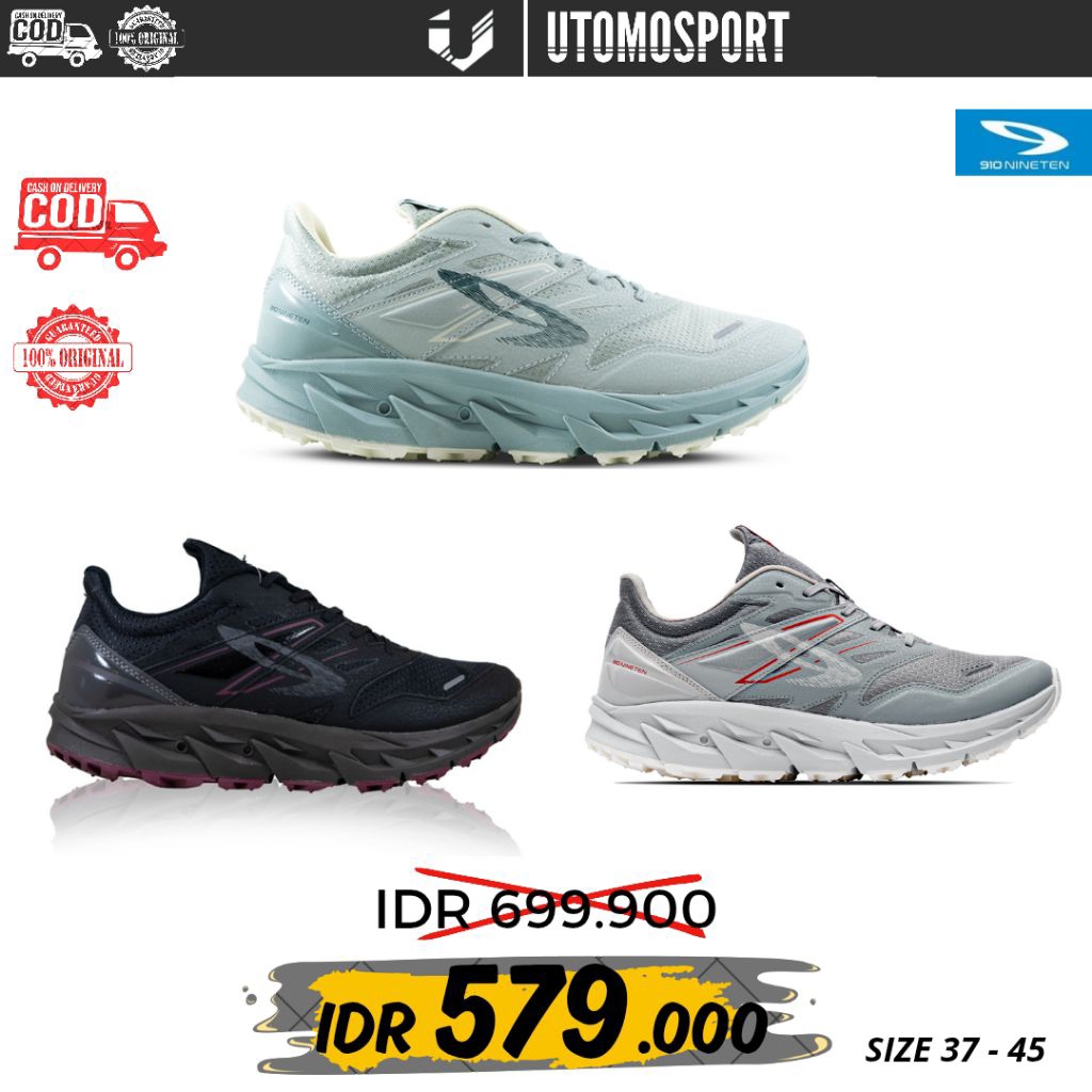 SEPATU RUNNING NINETEN 910 TRAIL/GUNUNG YUZA EVO
