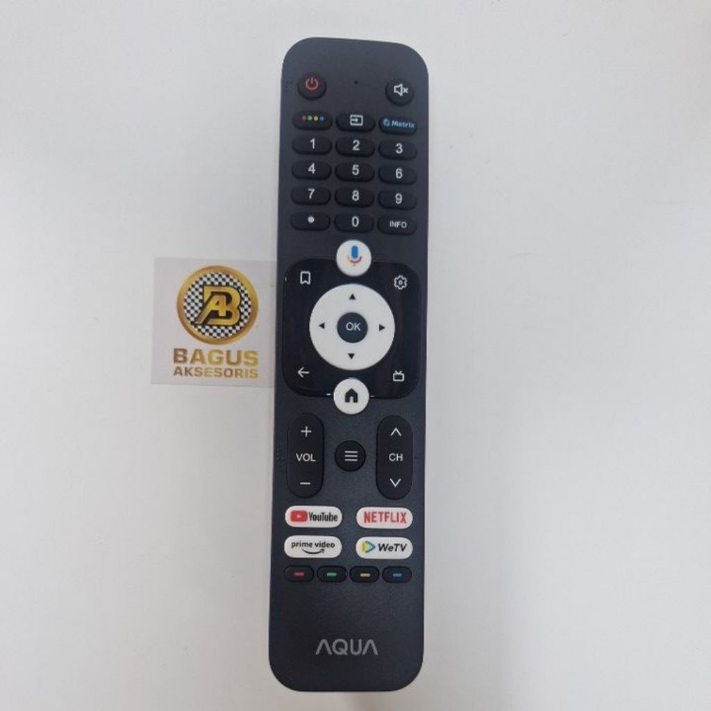 REMOT REMOTE LED TV ANDROID / GOOGLE AQUA ORIGINAL