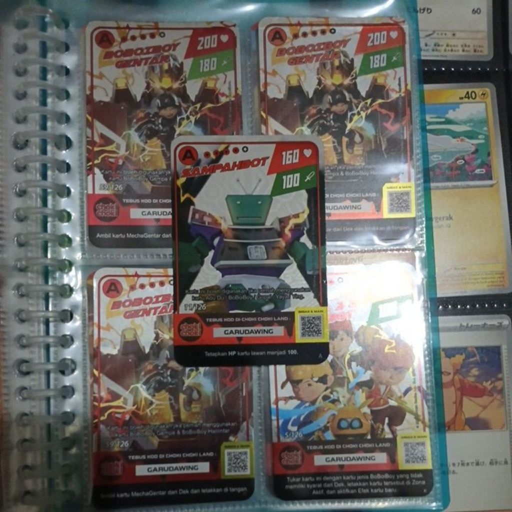 kartu boboiboy choki-choki foil