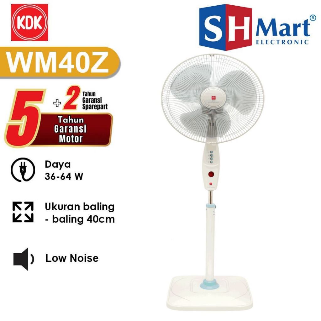 KIPAS ANGIN BERDIRI STAND FAN KDK WM - 40Z / WM40Z (MEDAN)