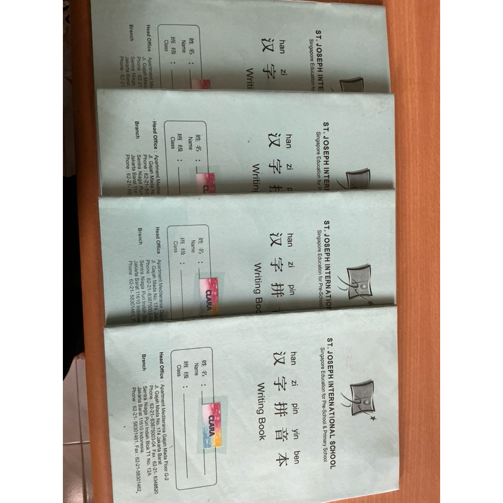 Buku catatan Hanzi Mandarin