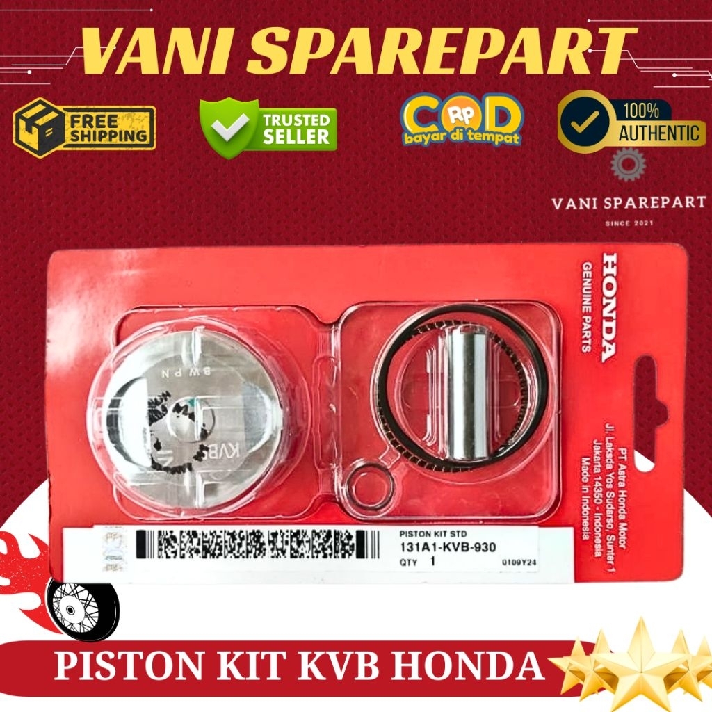 PISTON KIT KVB VARIO 110 KARBU LAMA ORIGINAL HONDA