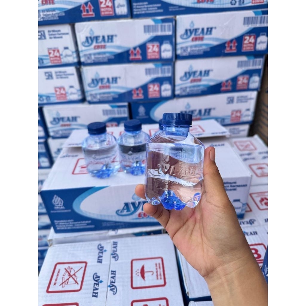 Ayeah Air Mineral Bocil(botol kecil) isi 24 Botol Per Karton