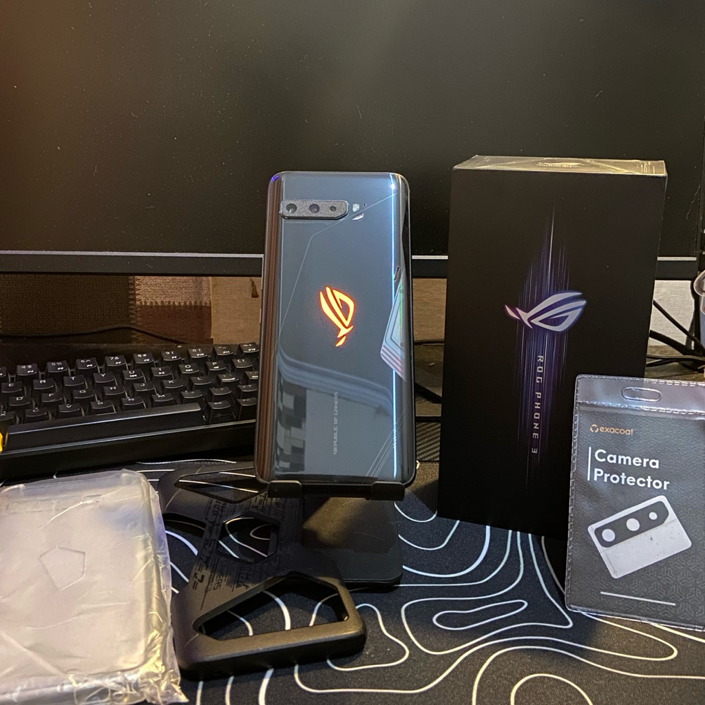 ASUS ROG PHONE 3 - 8/128 pemakaian pribadi resmi - no minus fullset ori