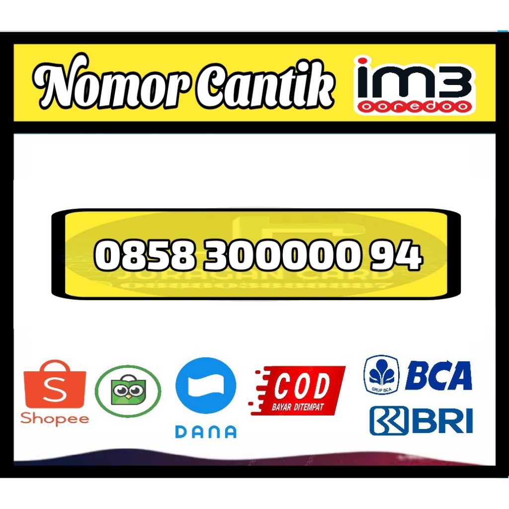 nomor cantik Indosat im3 panca nol 00000 94 simpel promo murah hoky