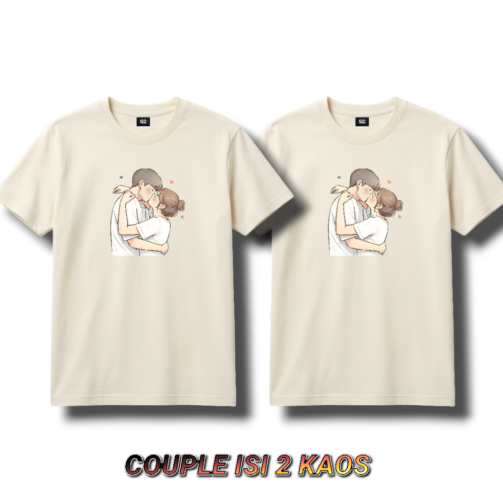 kaos couple 24s full cotton combed bucin pria wanita baju couple pasangan / Kaos model Terbaru terla
