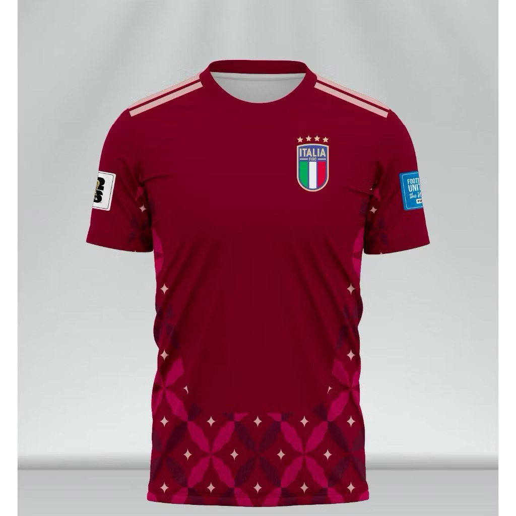 Jersey Italia Gk Kiper Piala Dunia 2026 Full Printing Gratis Nama Dan Nomer Punggung
