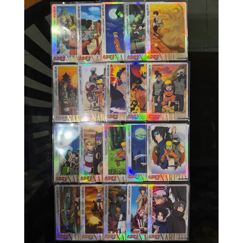 Kartu Naruto Kayou Set PTR T4W6 Lengkap