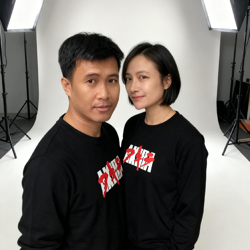 Sweater Akira Anime Crewneck Bahan Cotton Fleece Nyaman Adem