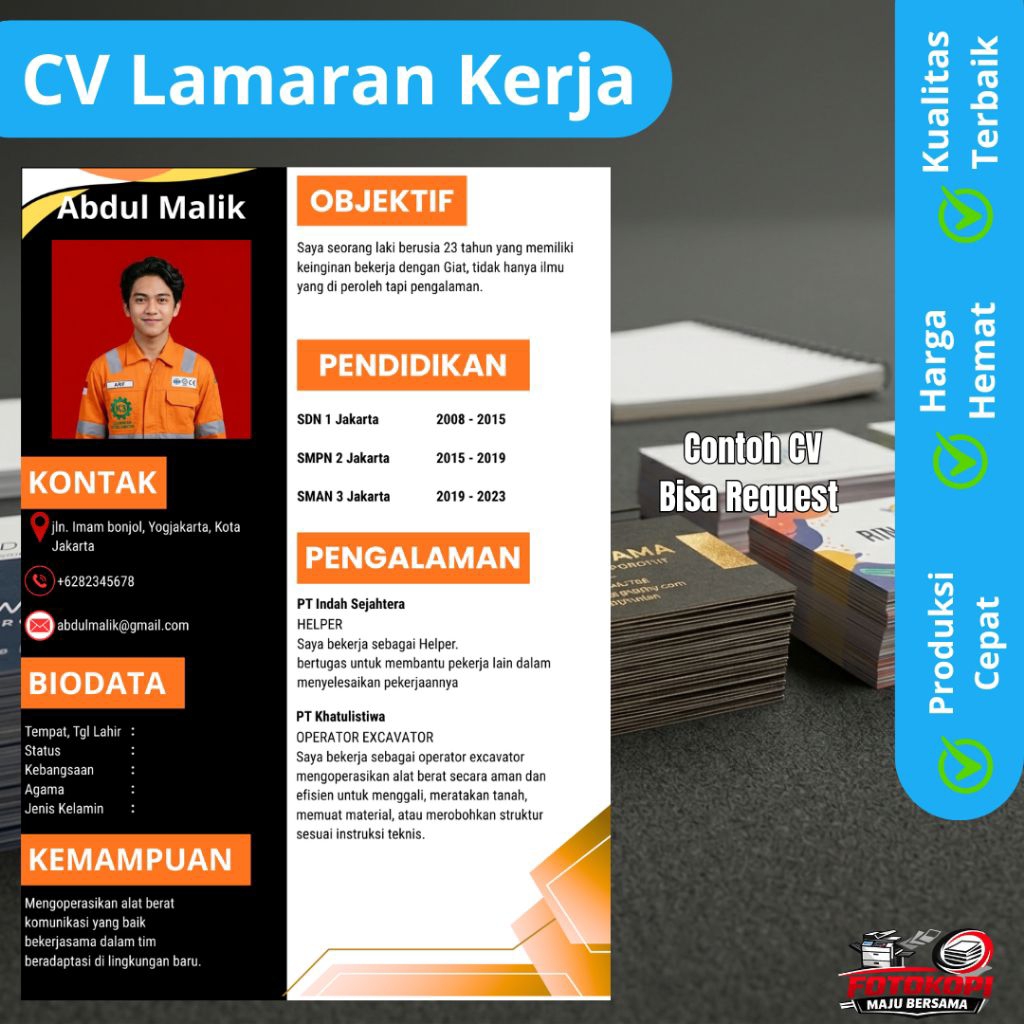 CV Lamaran Kerja