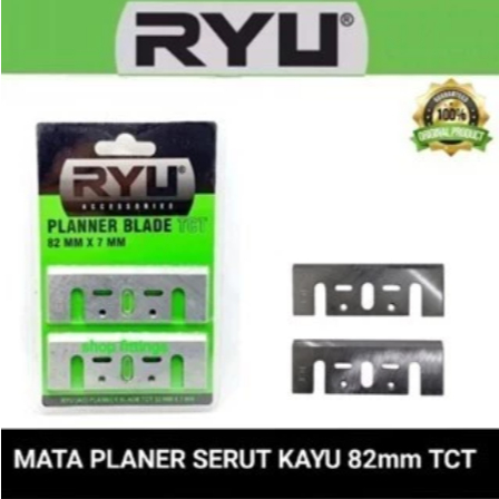Ryu by tekiro mata planer tct serut / pasrah / ketam kayu 82mm ( original )