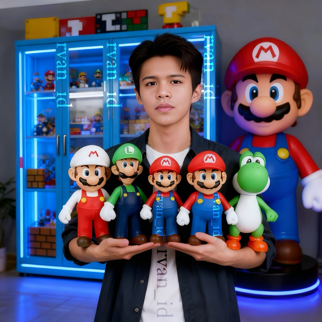 Action Figure Mario Bros - Statue Figure Super Mario Bros - Figure Statue Mario Bros