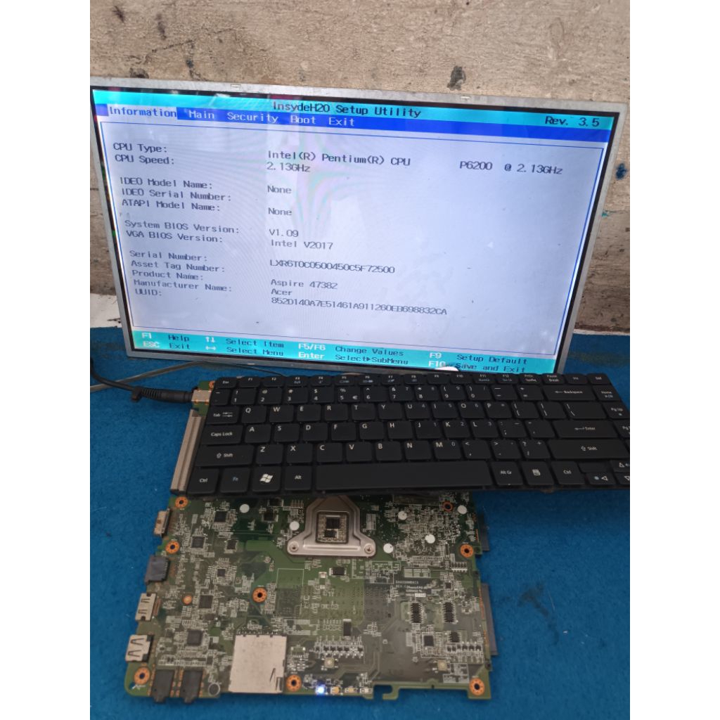 motherboard mainboard acer aspire 4738 4738z 4738g 4250 4252 4253 4255 hm55 virgin normal tested