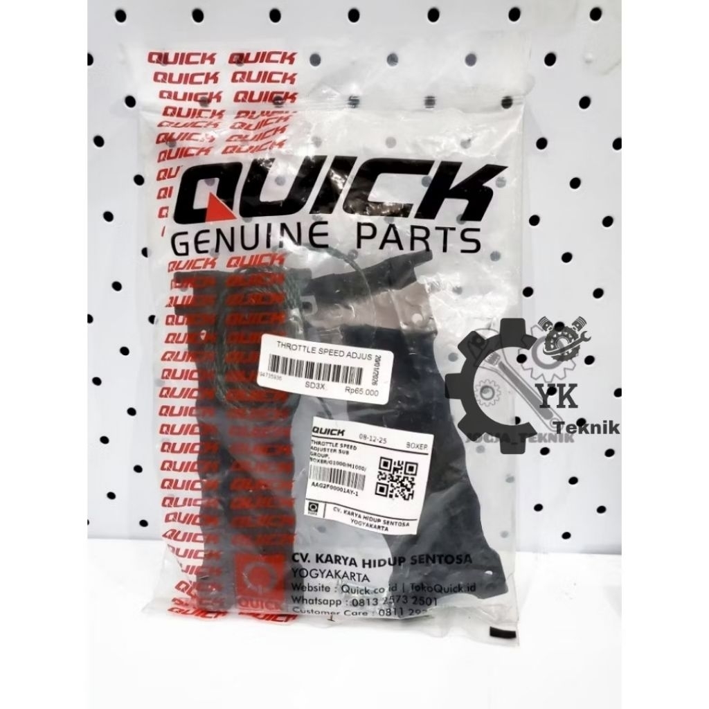 Sparepart Traktor Quick Throttle Speed Adjuster Sub Group Traktor G1000 Quick G1000 Boxer M1000A Ori