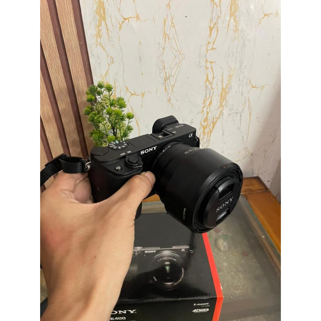 Kamera Sony a6400 + lensa sony FE 50mm