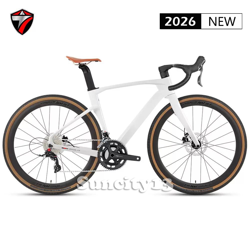 Twitter Gravel Bike V3 WHEELTOP 13 Speed WIRELESS CARBON Gravel Bike Sepeda Gravel