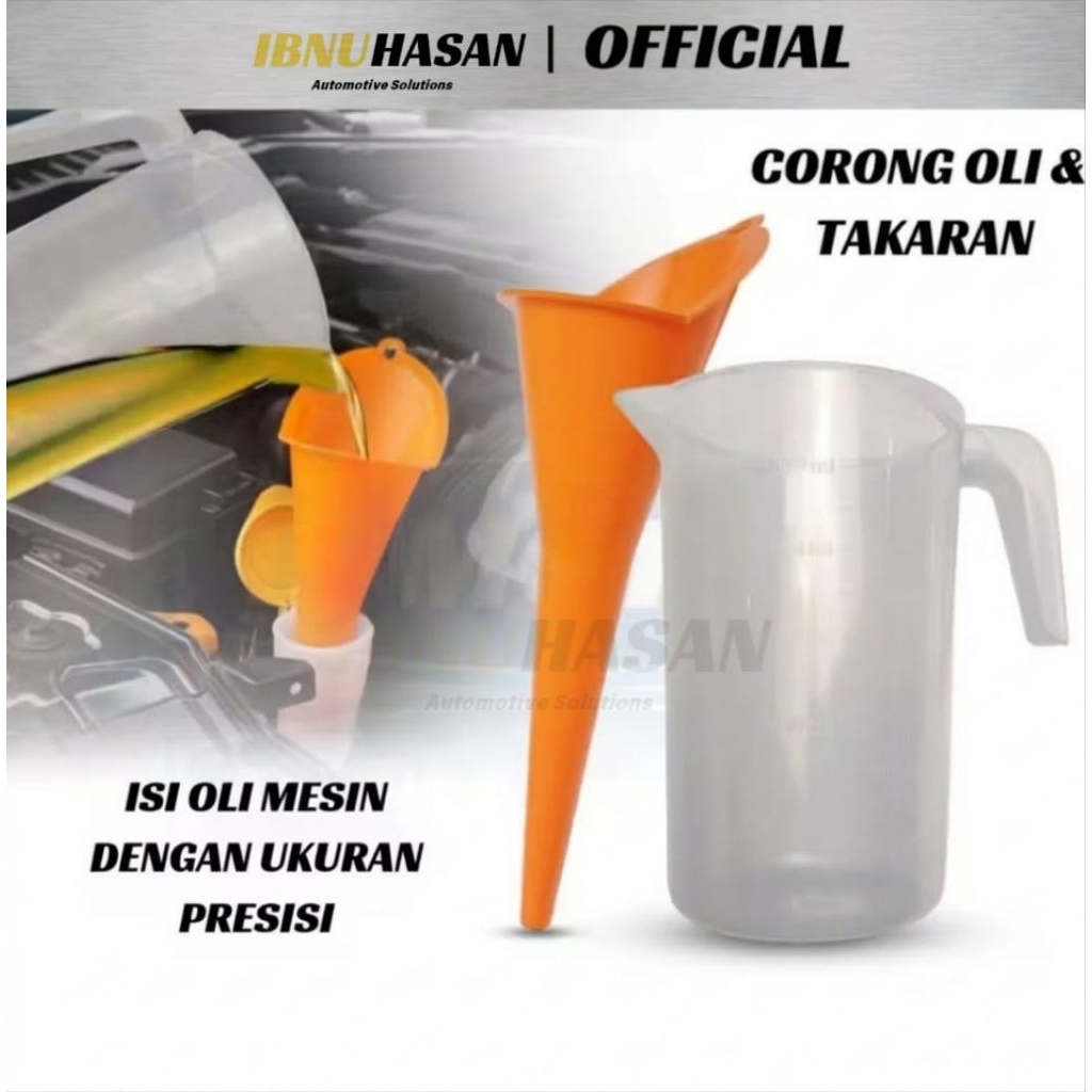Paket Hemat CORONG + TAKARAN OLI/Minyak takaran 1000ml/1 liter