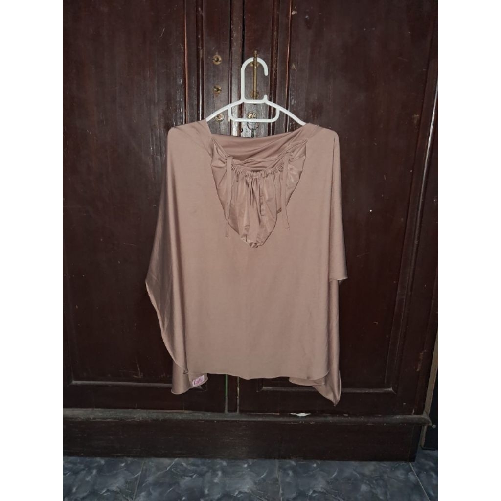 Preloved pashmina oval instant jersey+inner