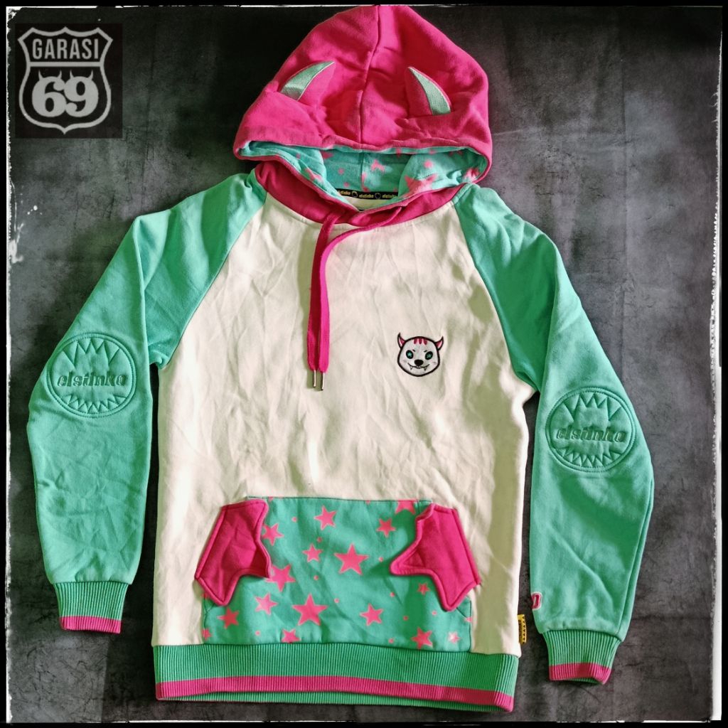 ELSTINKO Hoodie vintage katun seri COMO size M | No COD