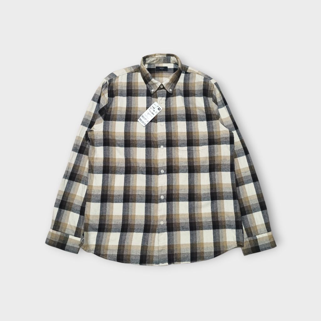 Kemeja katun flanel  TOPTEN