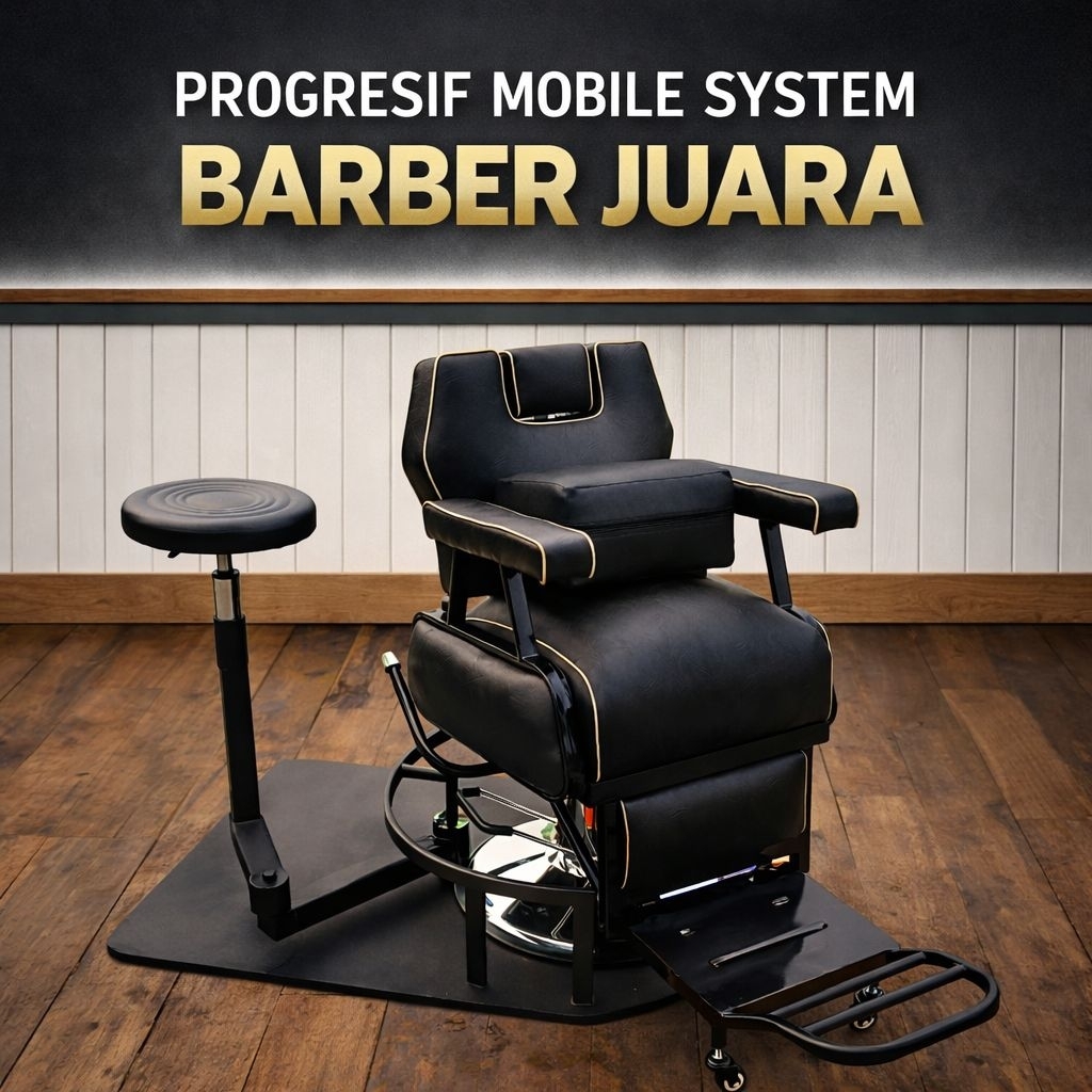 Multifungsi Kursi Rolling Defender Barbershop Juara Alat Cukur Rambut Barbershop Salon Pangkas Rambu