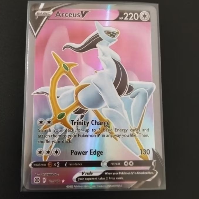 Kartu pokemon Arceus V 165/172 English tcg