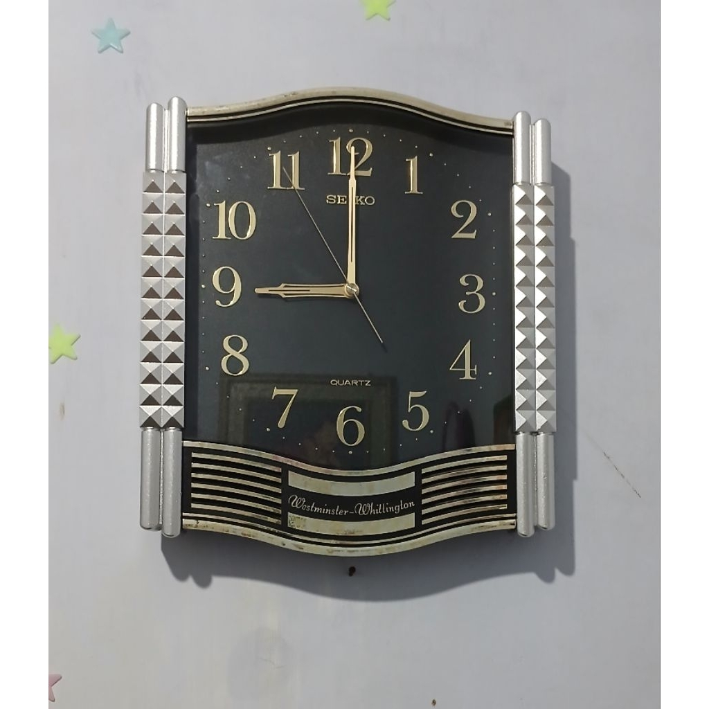 Jam dinding SEIKO MELODY tiap 15 menit VINTAGE (mesin ory SEIKOSHA)