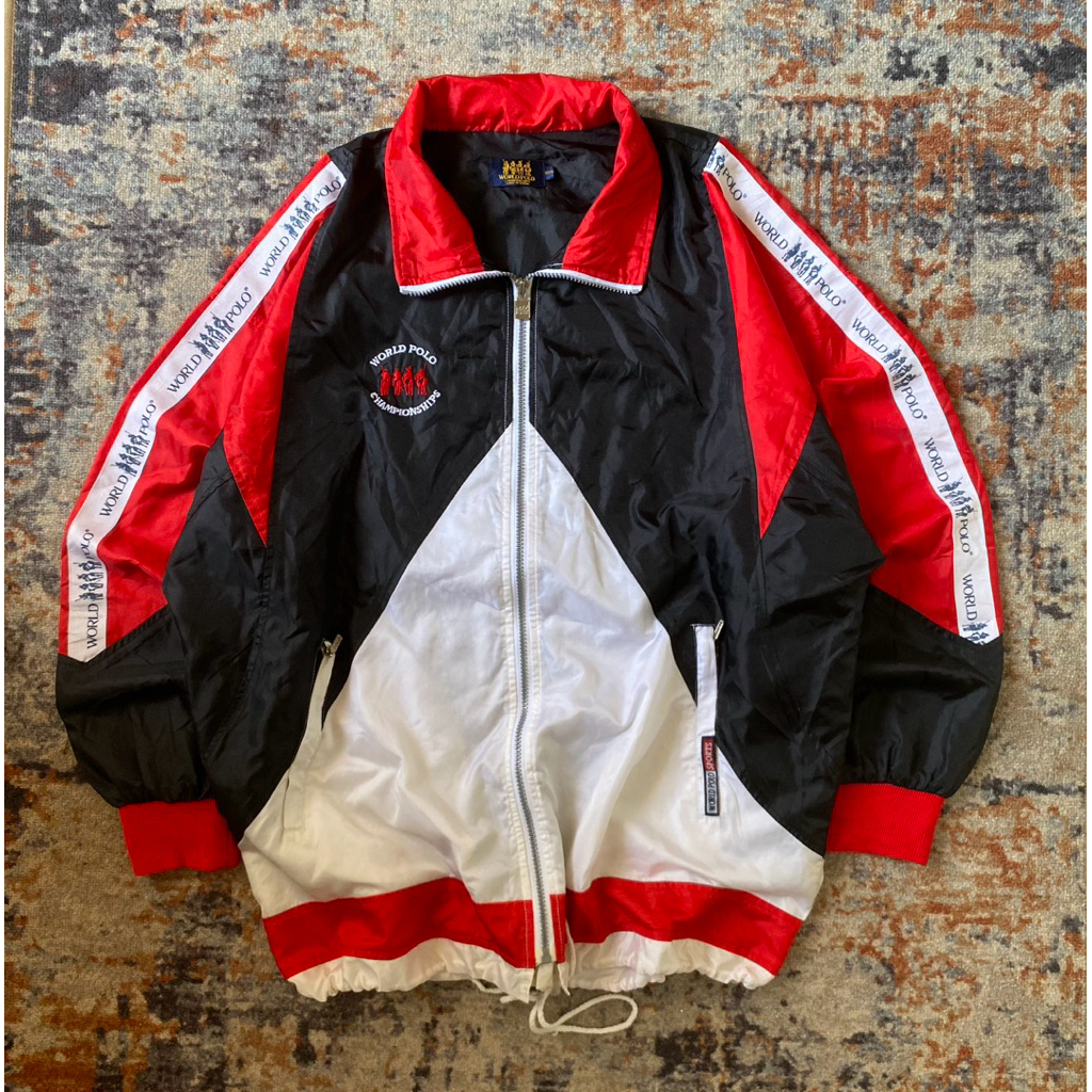 Vintage windbreaker world polo