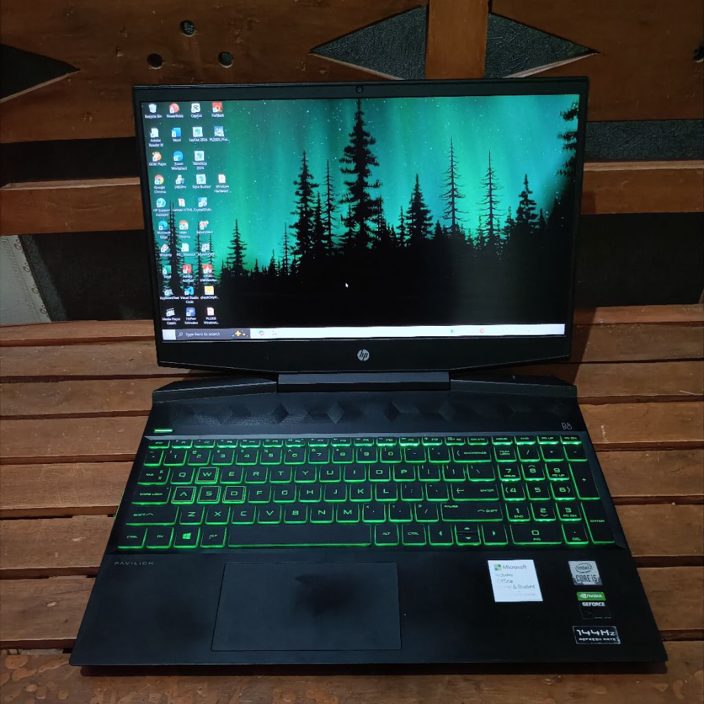 HP Pavilion 15 Core i5 10300H RTX 2060 6GB RAM 8GB SSD 512GB no minus