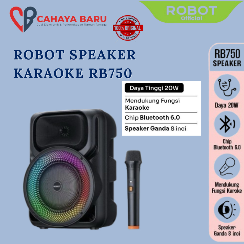 ROBOT SPEAKER KARAOKE RB750