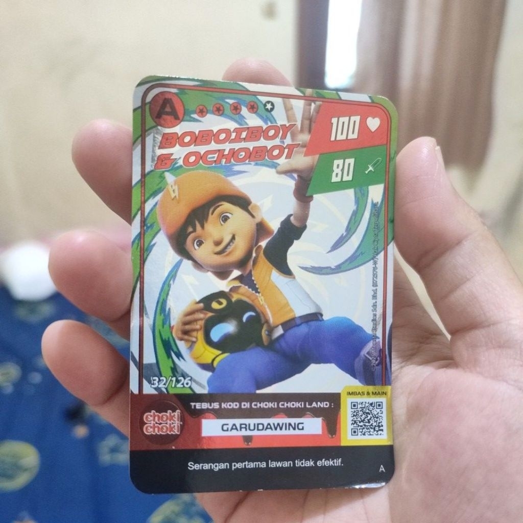 kartu Boboiboy edisi spesial asli