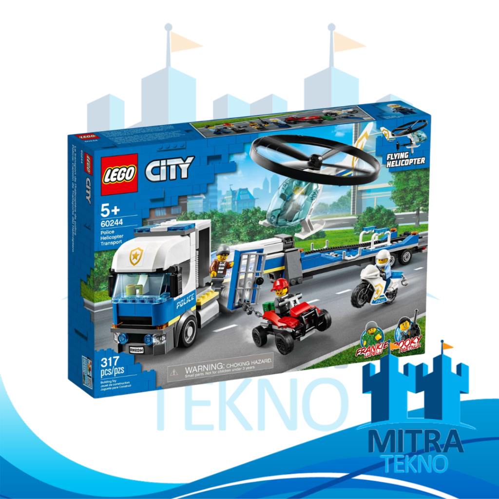 LEGO City 60244 - Police Helicopter Transport