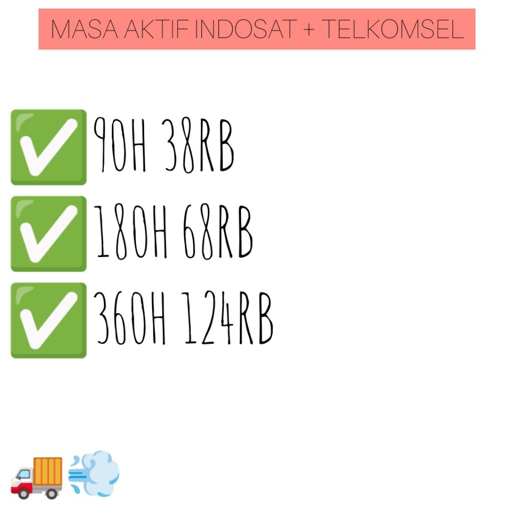 Masa aktif Indosat+Telkomsel 90,180,360 hari
