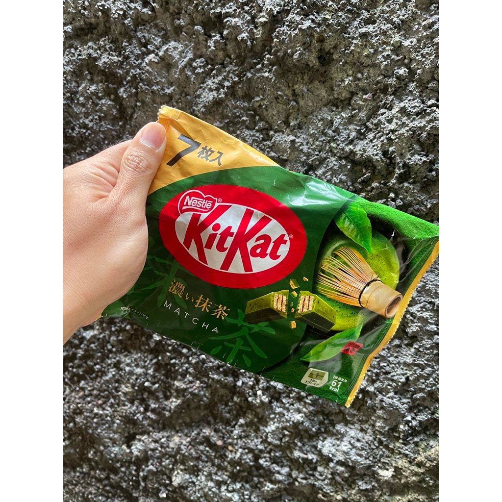 Kit Kat Green Tea Matcha Isi 7 Pcs Handycarry Snack Jepang