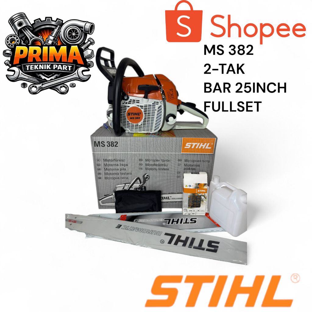 MESIN CHAINSAW STIHL MS 382 MESIN SENSO STIHL MS382 KOMPILT FULLSET ORIGINAL