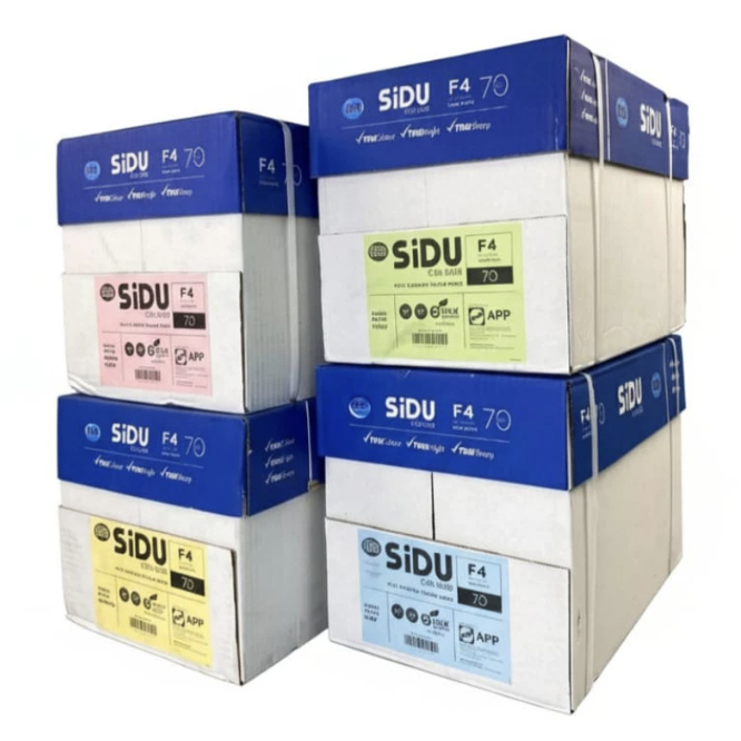 [DUS] Kertas HVS SIDU Colour F4 Warna Pink Hijau Kuning Biru