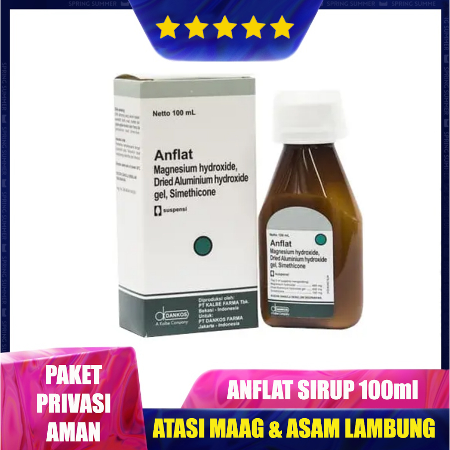 Anflat Sirup 100 ml Obat Maag dan Asam Lambung | Ampuh dan Manjur Membantu Atasi Masalah Tersebut