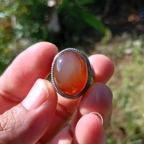Natural cincin obi nukleus alas merah size 9