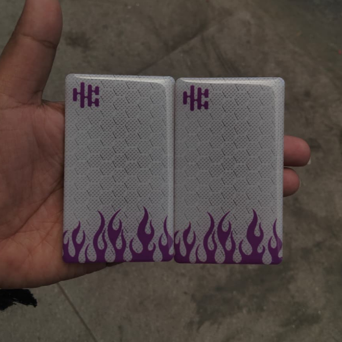 (PreOrder) Acrylic Backdoor For R234 Panel Motif Crbn Pattern Putih Corak Ungu Uv Print