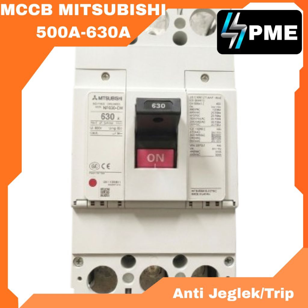NFB Mccb breaker Mitsubishi Nf630-cw 500A 630A