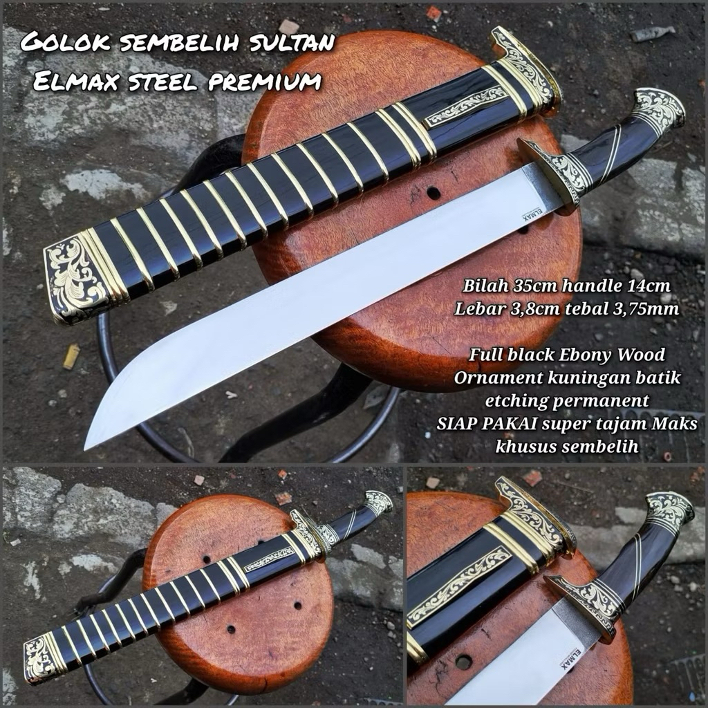 Pisau Sembelih Baja elmax original 100% SUPER TAJAM TAHAN KARAT TERBAIK