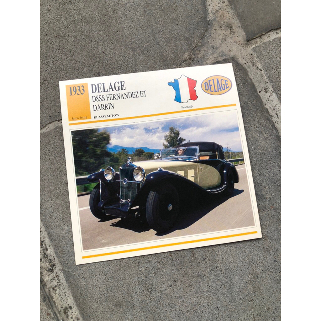 brosur mobil delage 1935